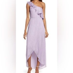 Wayf one shoulder ruffle dress. Size XS. Very good condition.